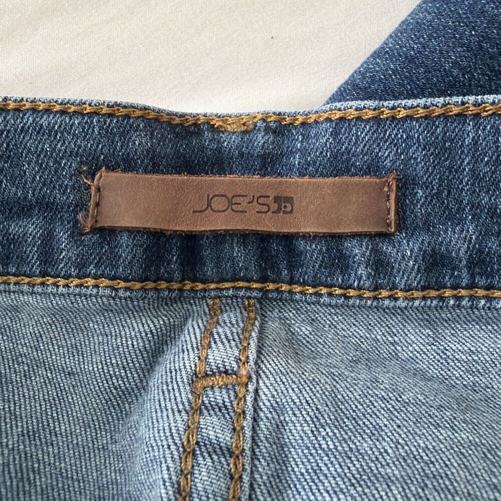 Joes Jeans Mens 36x31 Brixton Straight Narrow Leg Blue Denim Whiskering Fade EUC - Picture 12 of 16